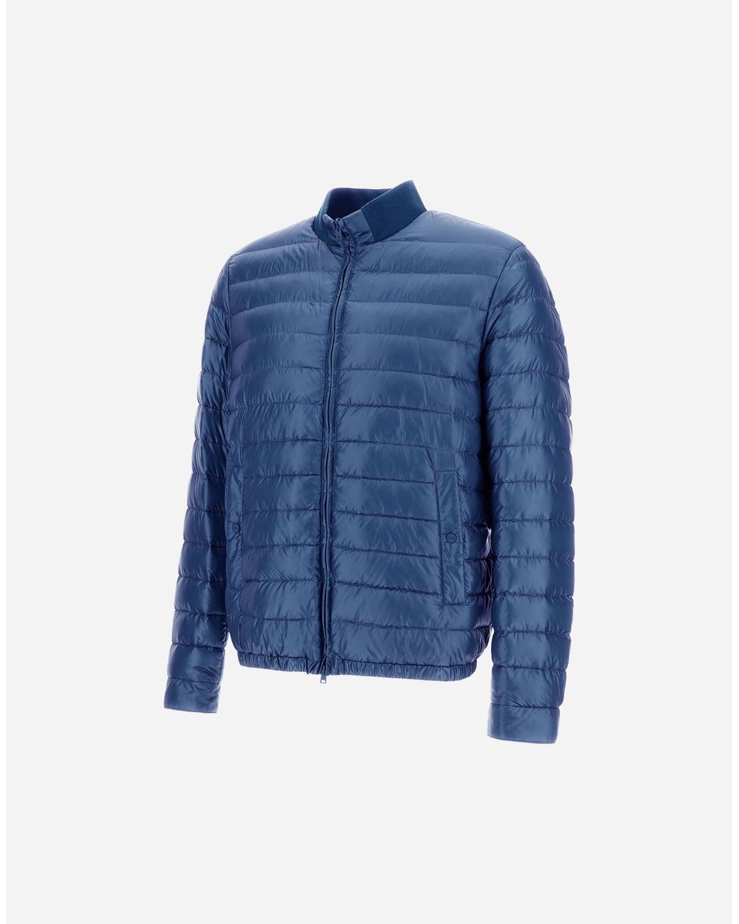 Herno Blue Nylon Ultralight Jacket for men