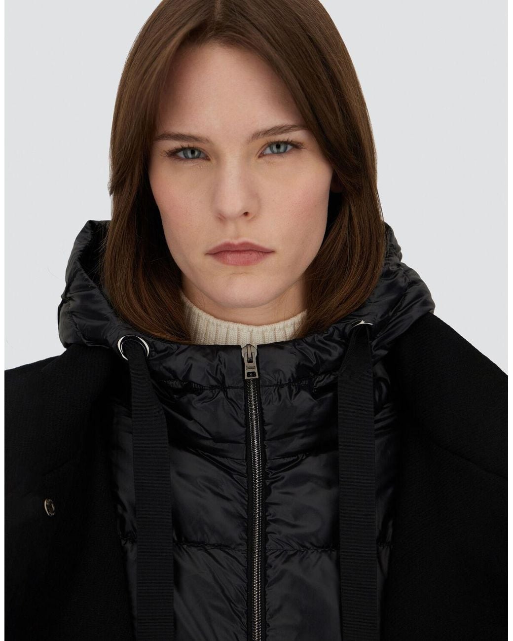 Herno Black A-Shape Jacket