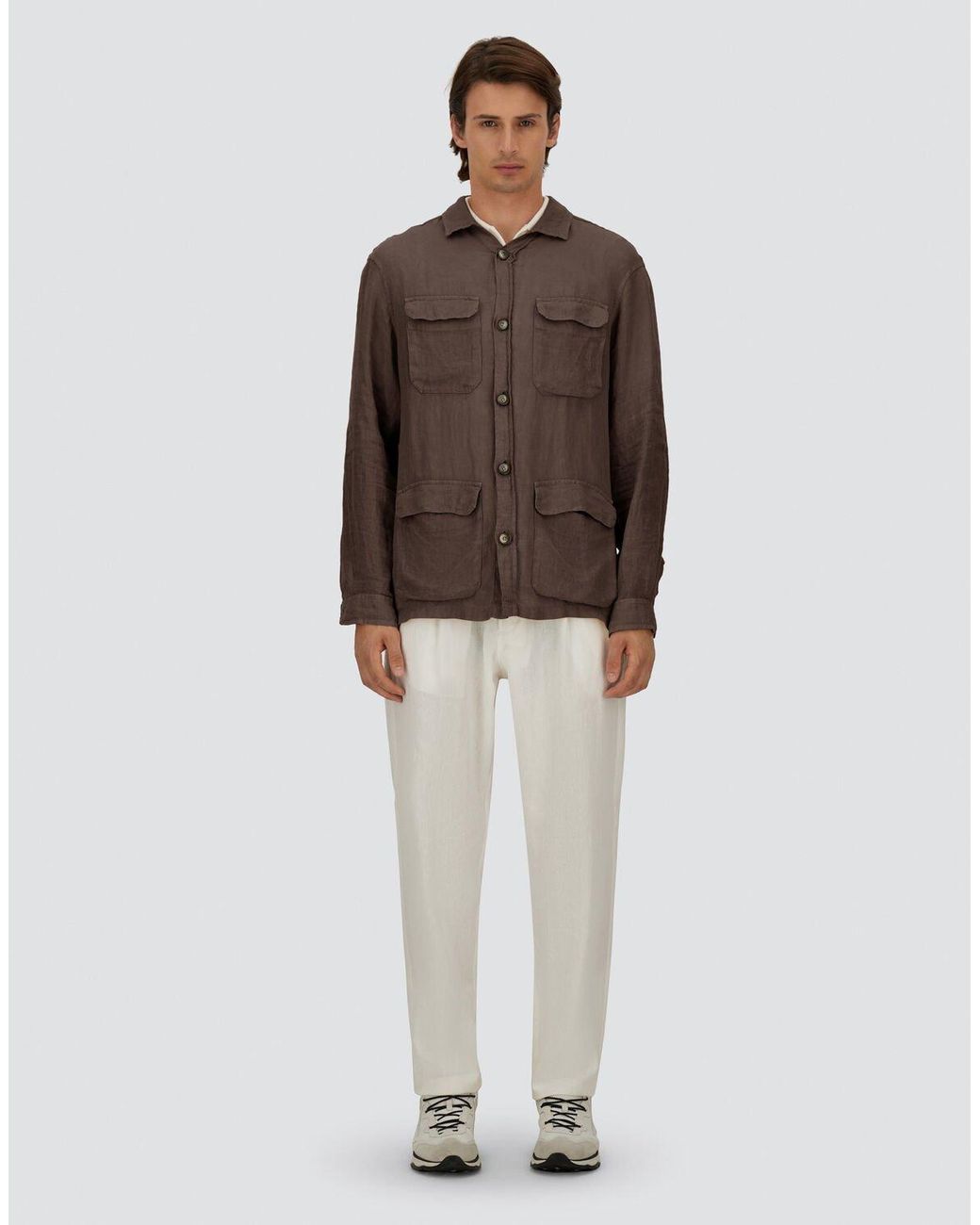 Herno Brown Field Jacket for men
