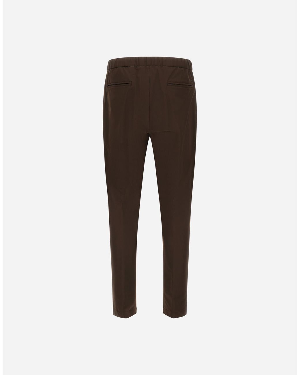 Herno Gray Light Comfort Stretch Woven Trousers for men