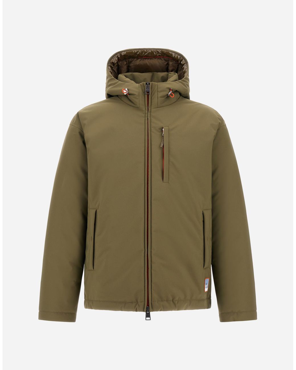 Herno Green Matte Twill And Gloss-Effect Nylon Jacket for men