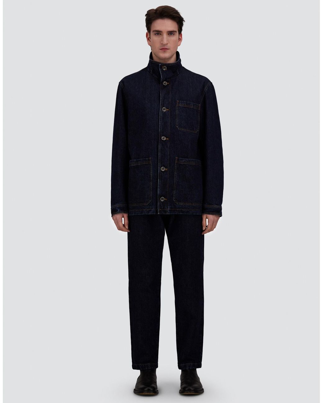 Herno Blue Denim Jacket for men