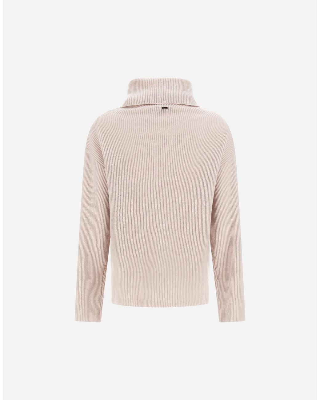 Herno Pink Ribbed Cashmere Jumper