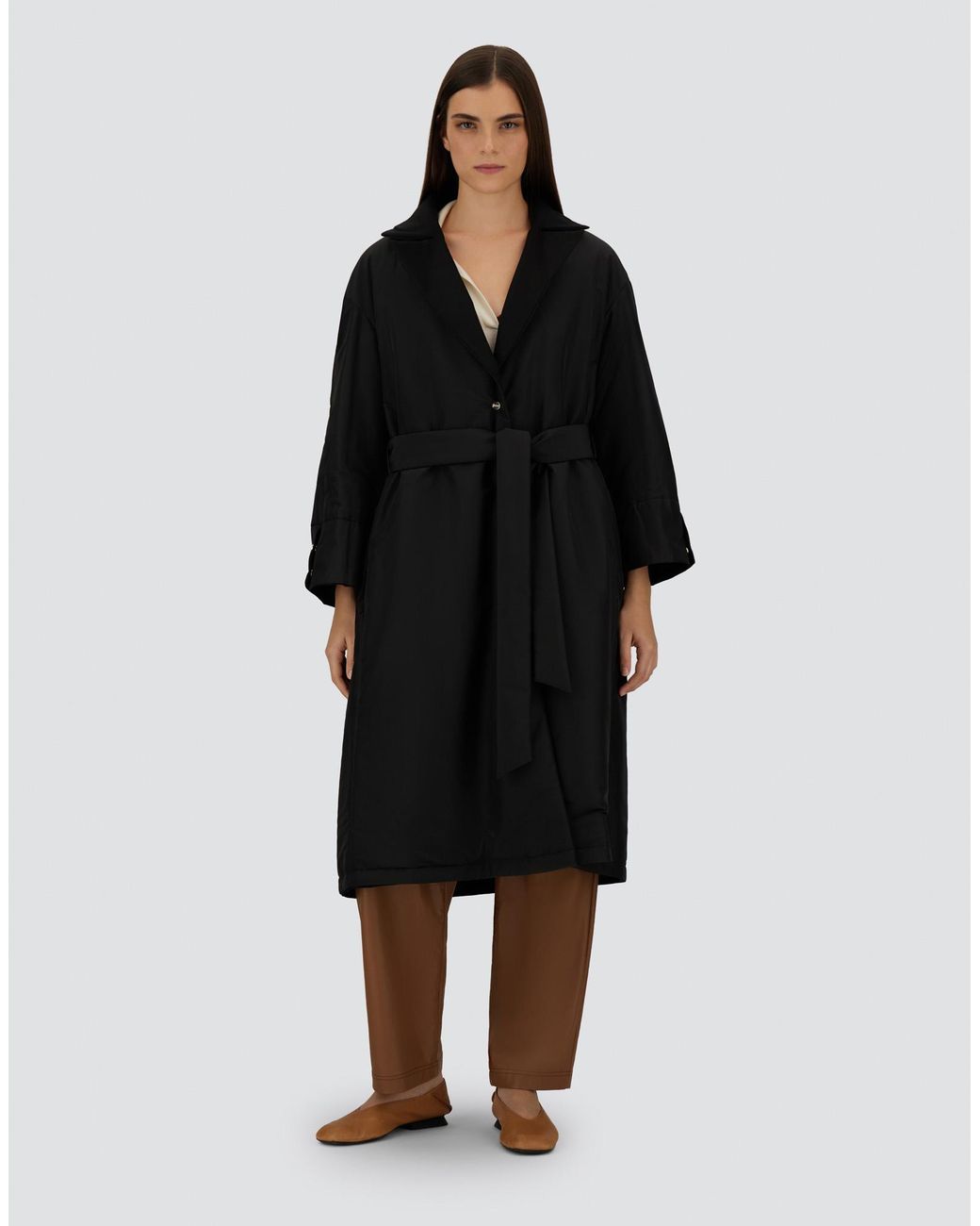 Herno Black Reversible Coat