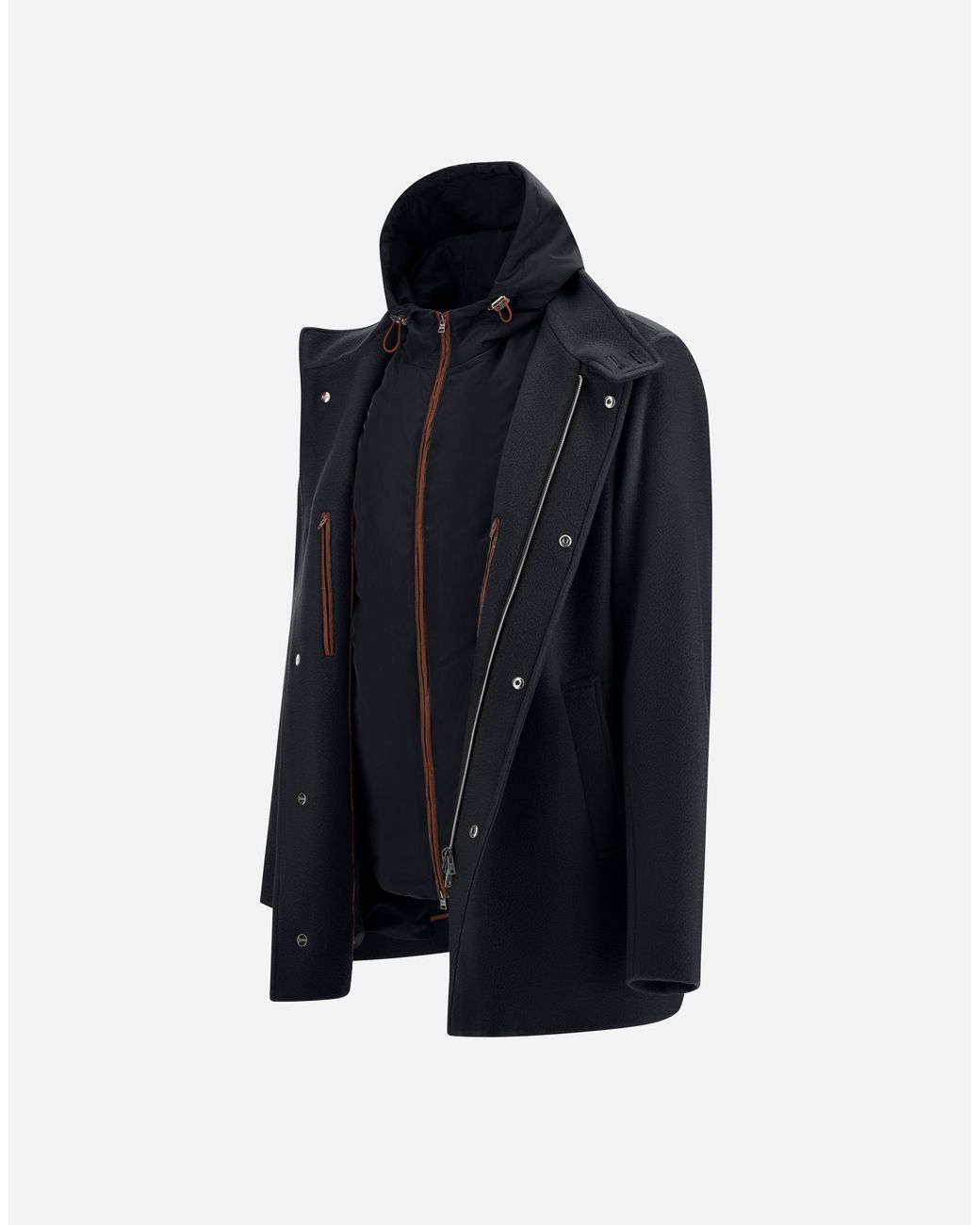 Herno Blue Trench Coat for men