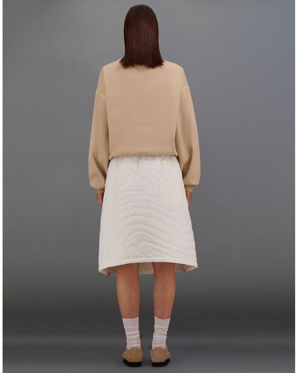 Herno Gray Laminar Skirt