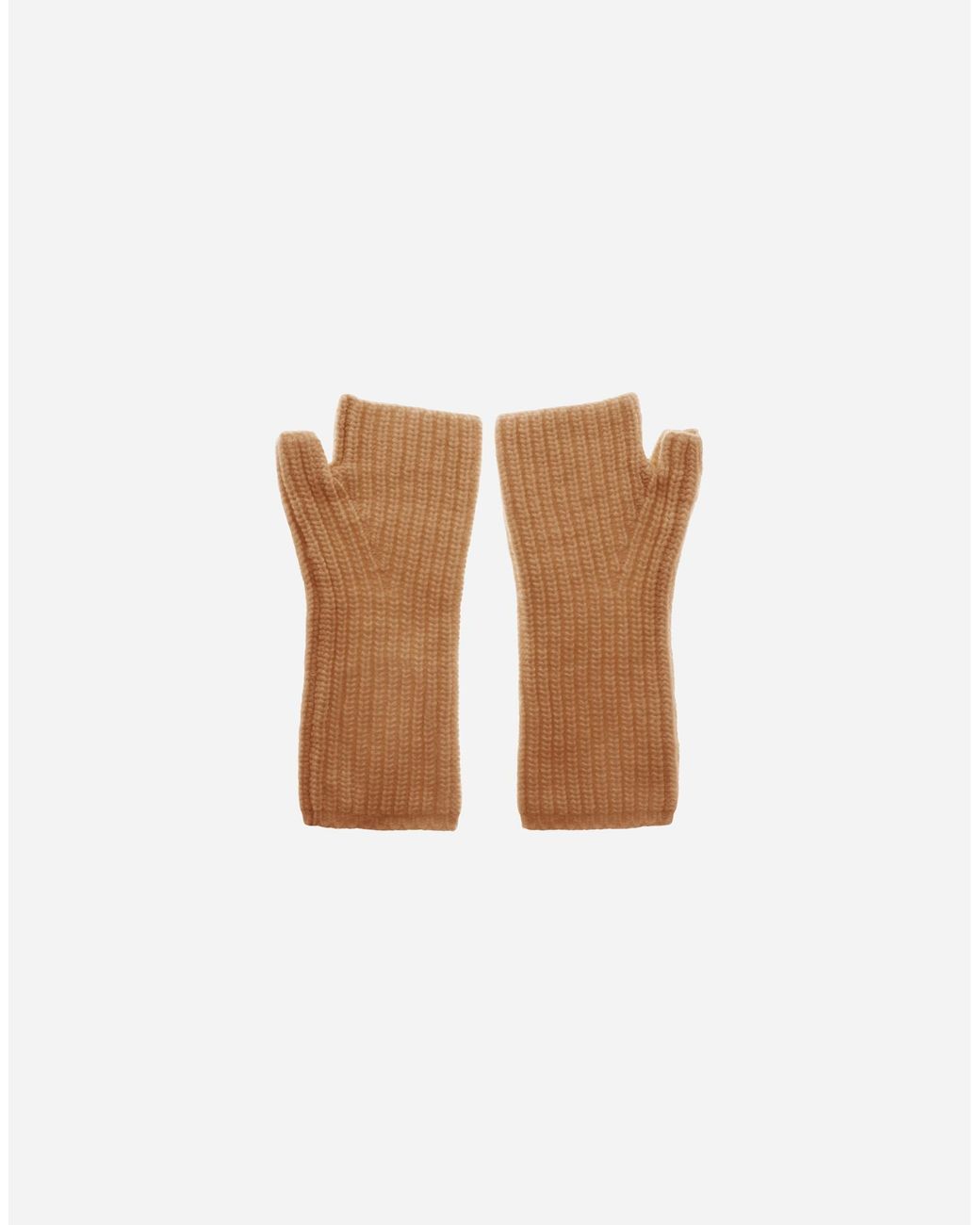 Herno White Guantes De Cob Stitch Carded Wool