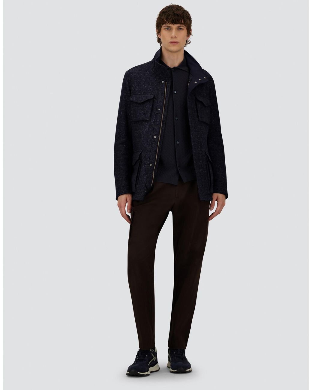 Herno Blue Resort Field Jacket for men