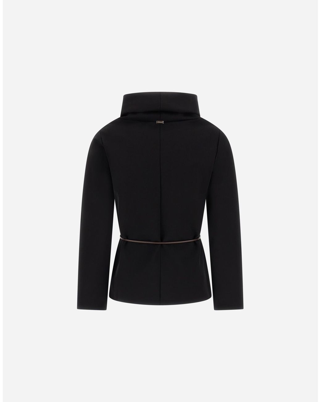 Herno Black Full Milano Jersey Sweatshirt