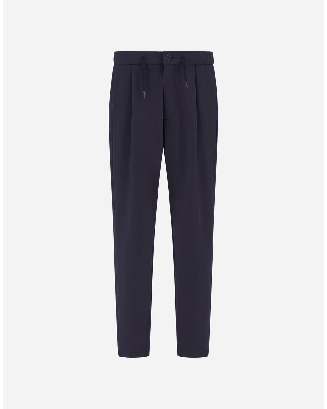 Herno Blue Light Comfort Stretch Woven Trousers for men