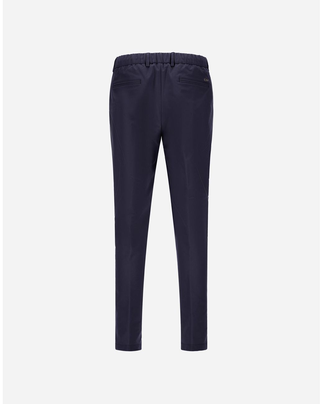 Herno Blue Technical Stretch Fabric Trousers for men