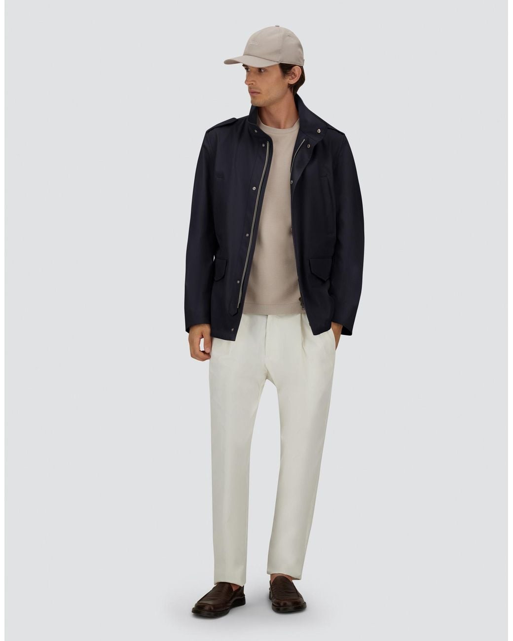 Herno Blue Field Jacket for men