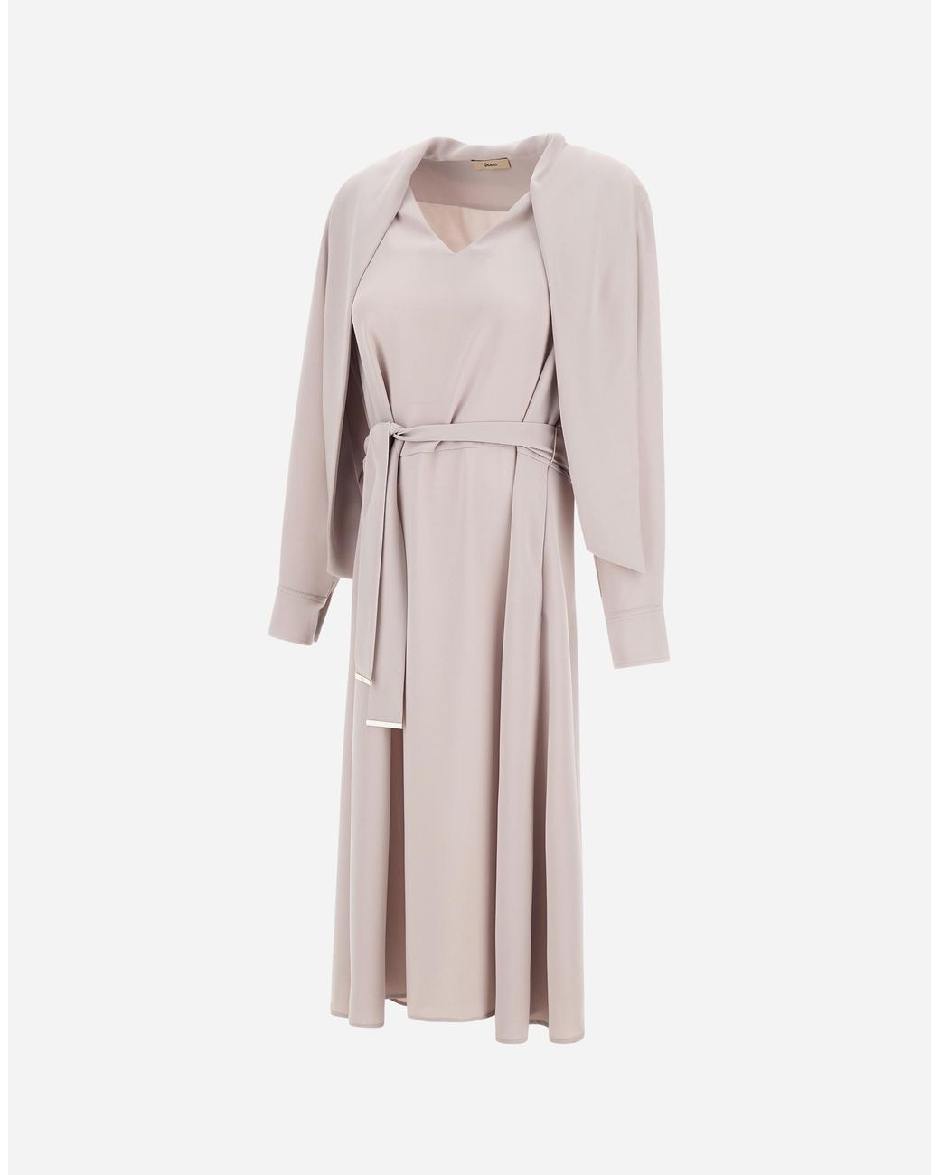 Herno Pink Kleid Aus Lucent Cady