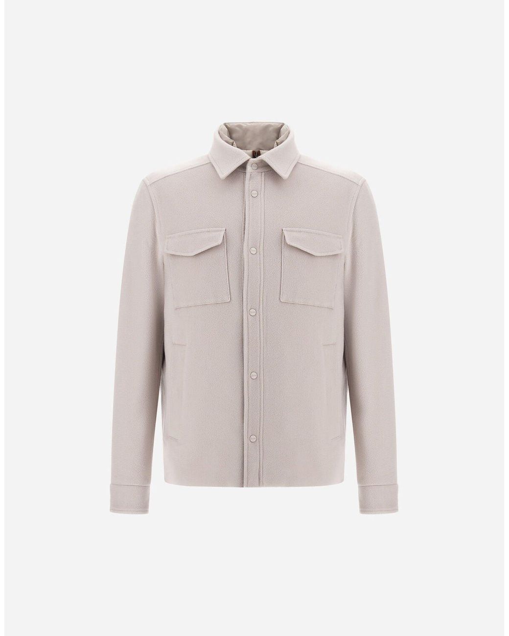 Herno White Shacket for men