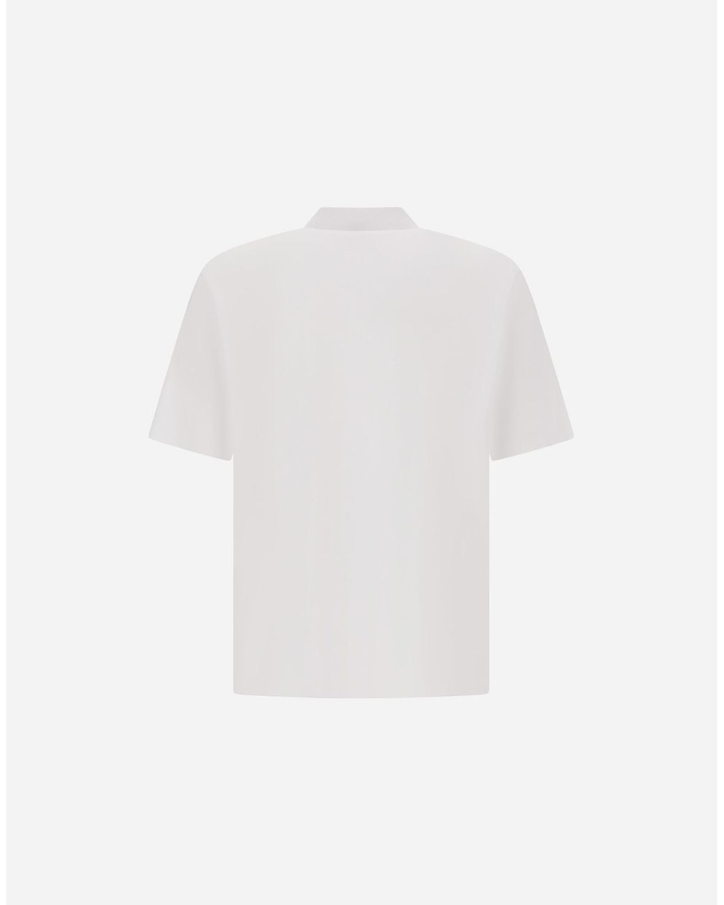 Herno White Spring Ultralight Scuba Polo Shirt for men
