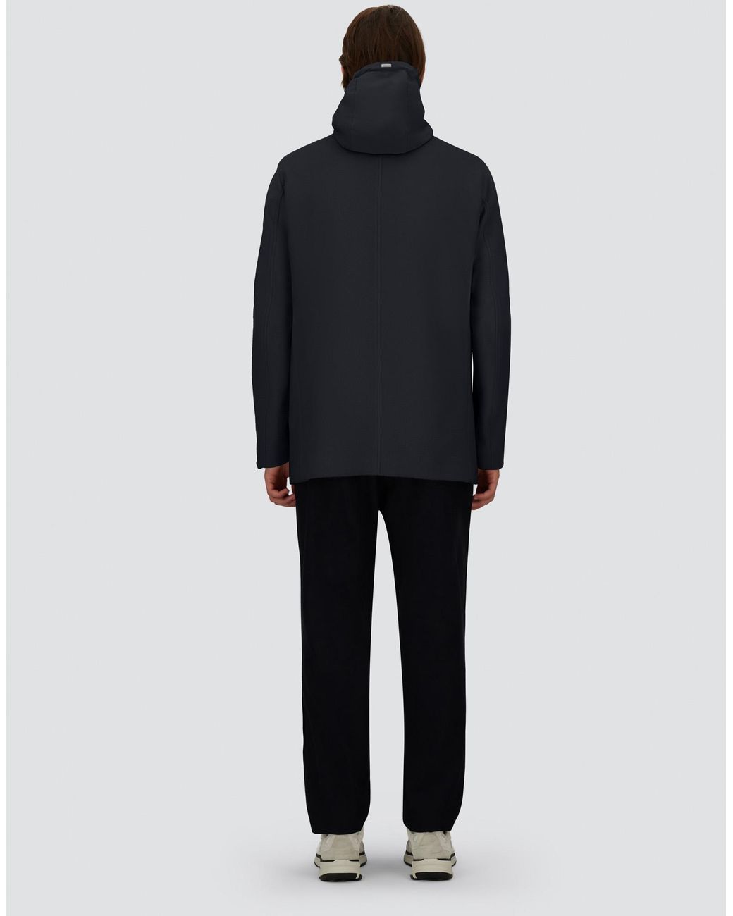 Herno Blue Trench Coat for men