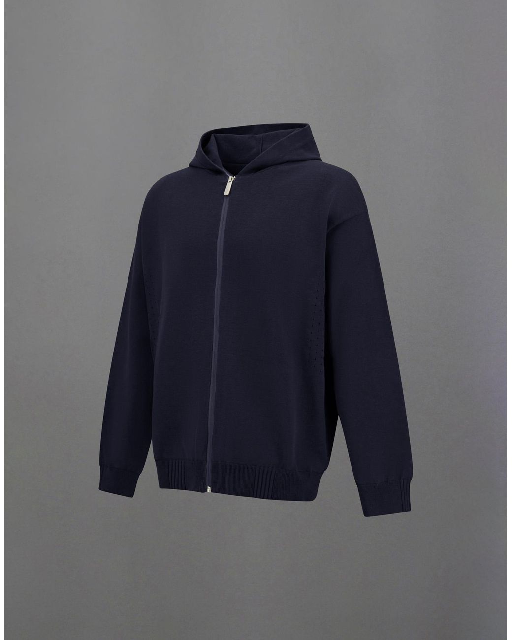Herno Blue Laminar Hoodie