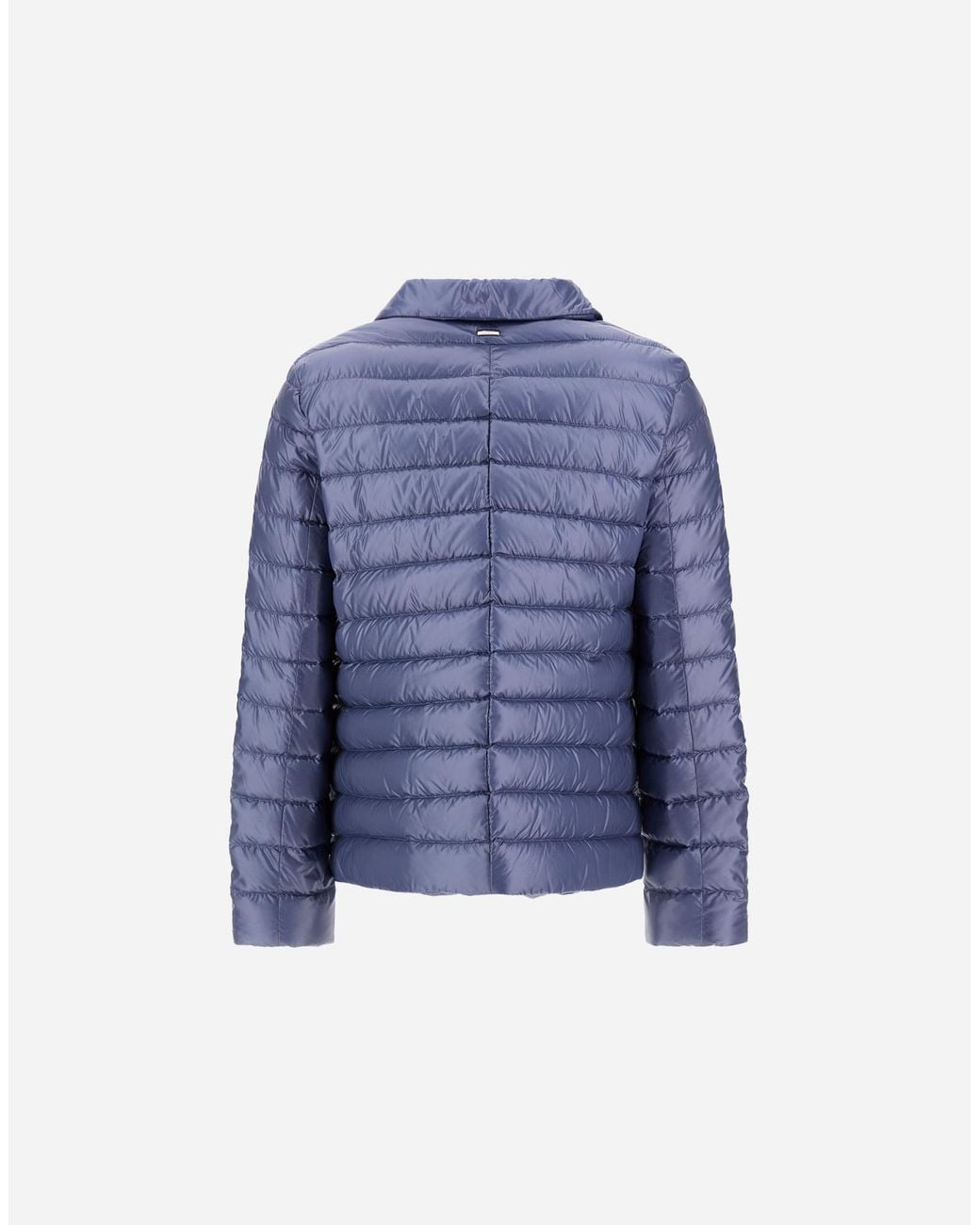 Herno Blue Nylon Ultralight Blazer