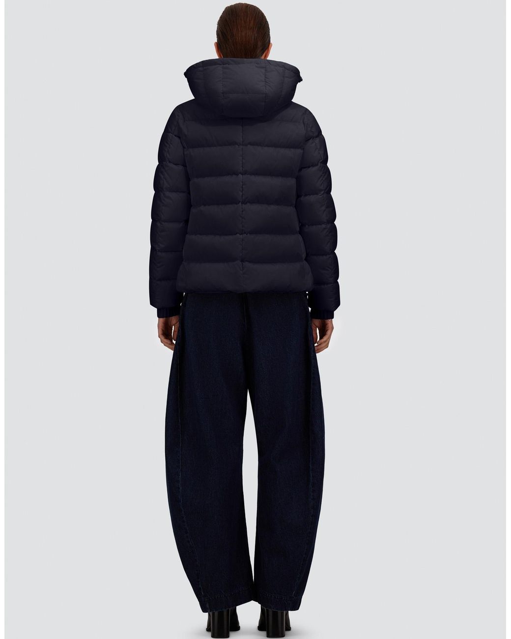 Herno Blue High-Neck Jacket