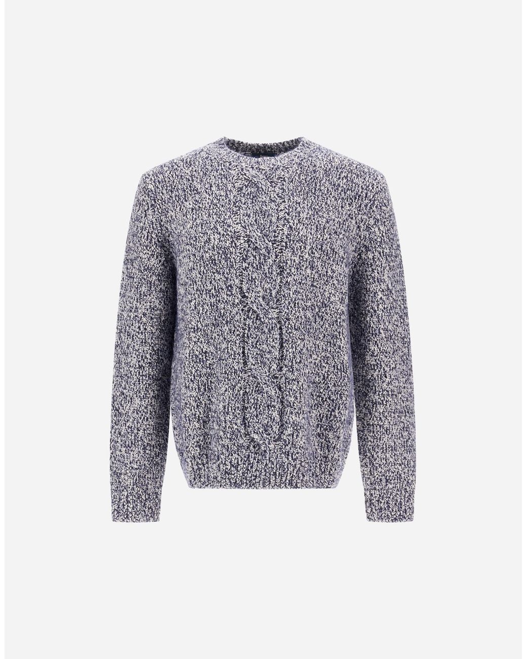 Herno Gray Wool Jumper With Buttoned Detail for men