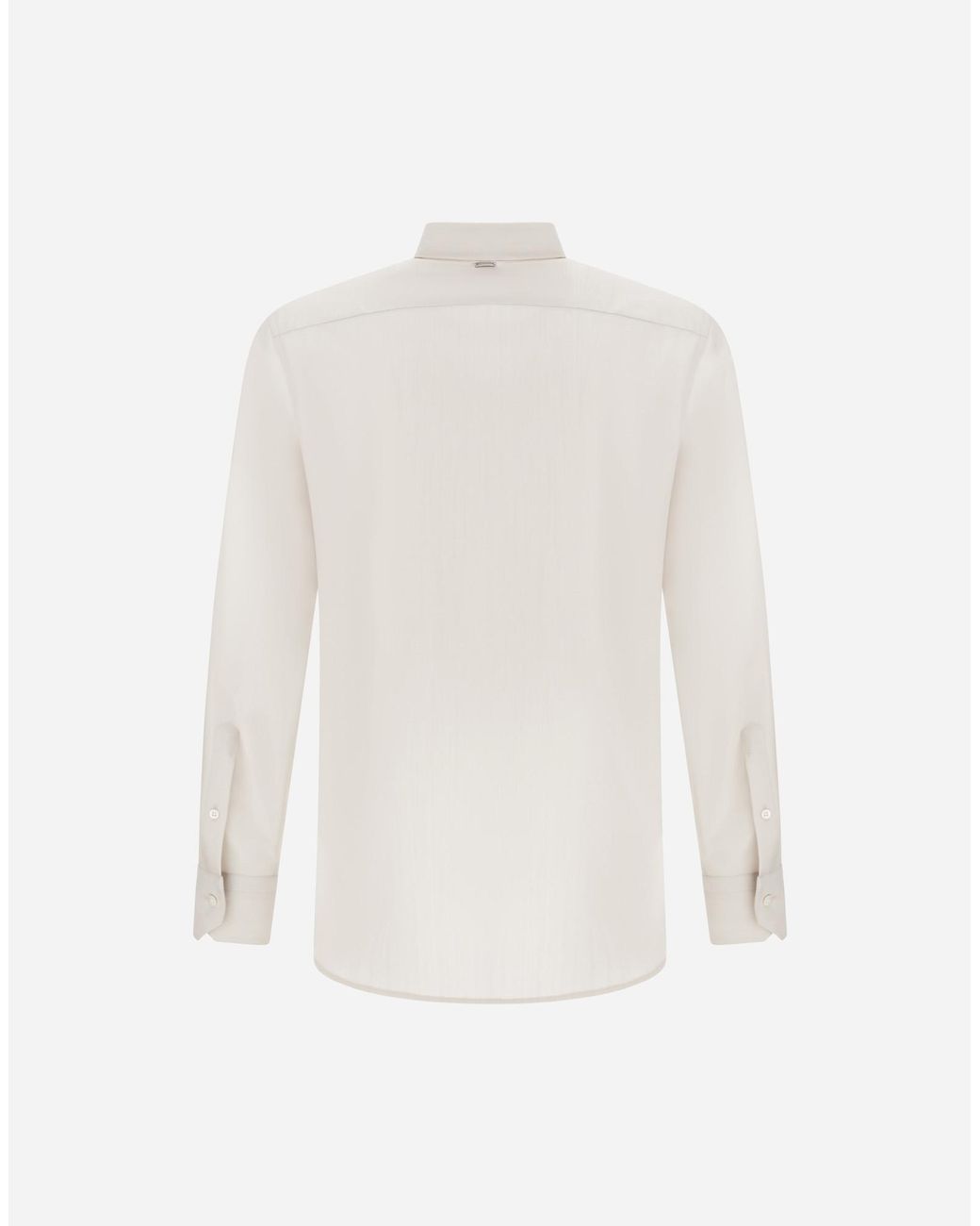 Herno White Lightweight Wool And Cashmere Fabric Shirt for men