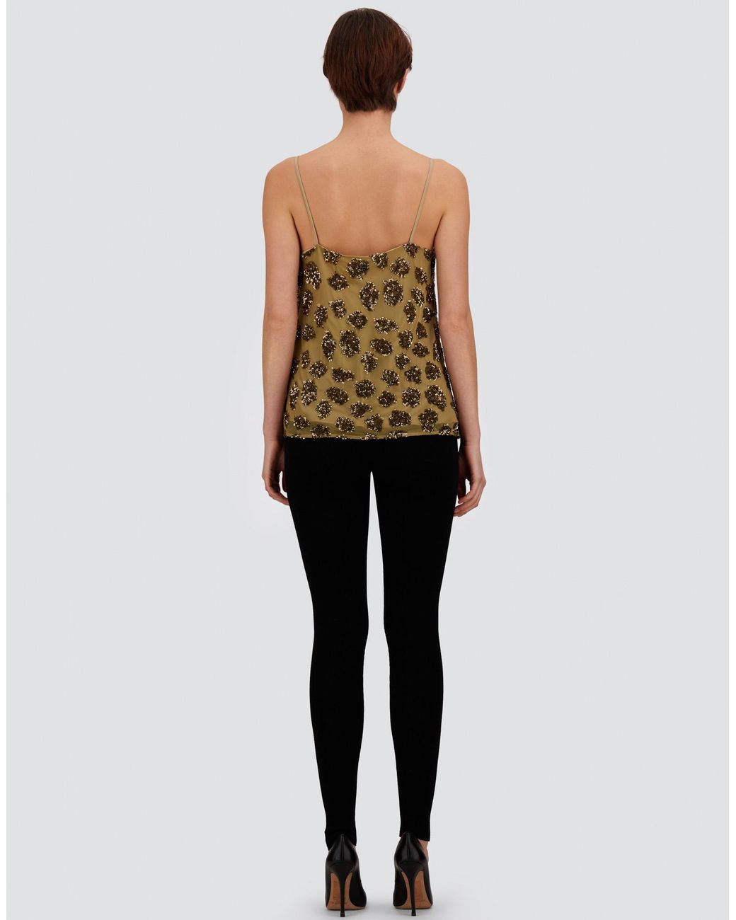 Herno Black Ribbed Wool Leggings