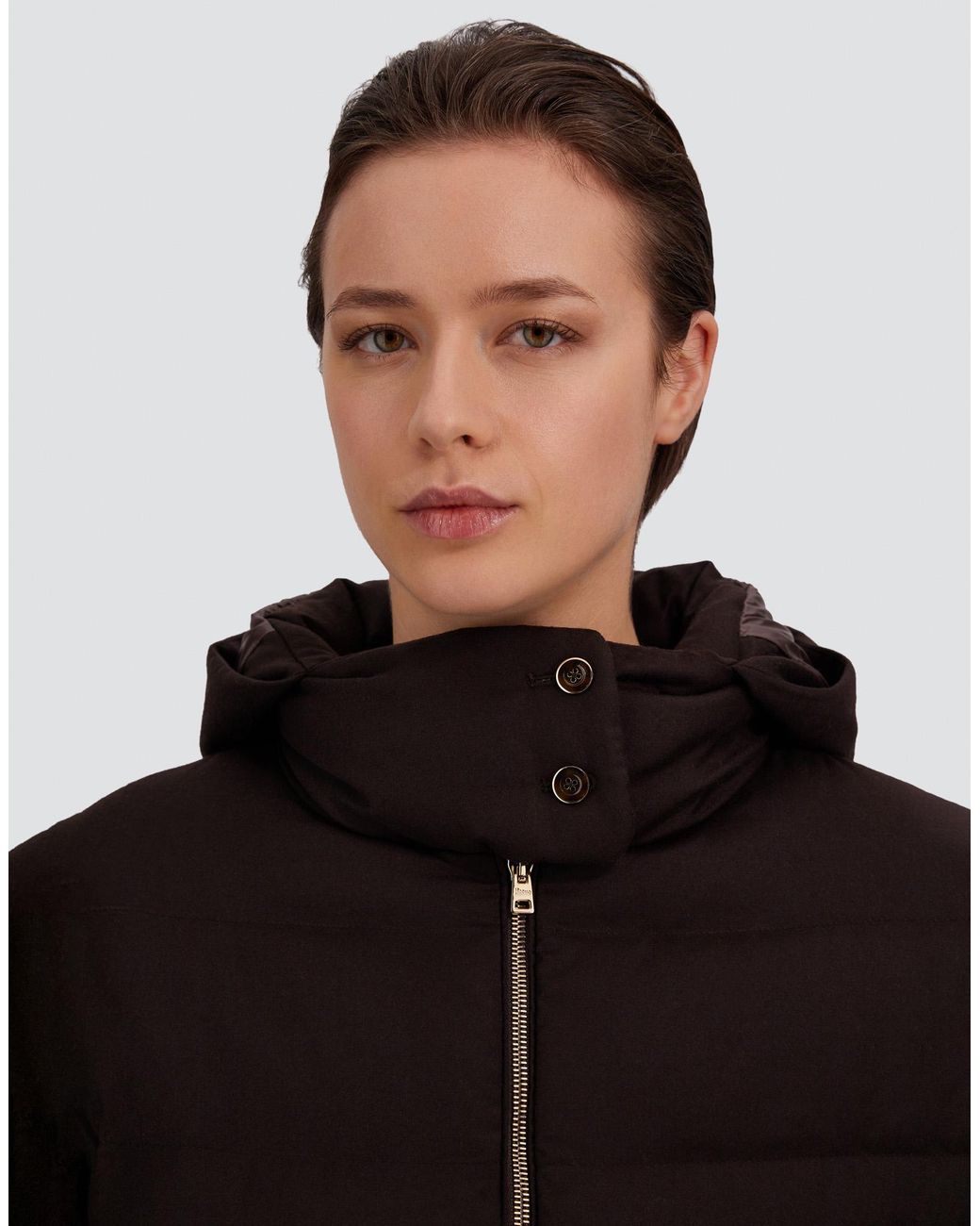 Herno Black Wool And Silk Jacket