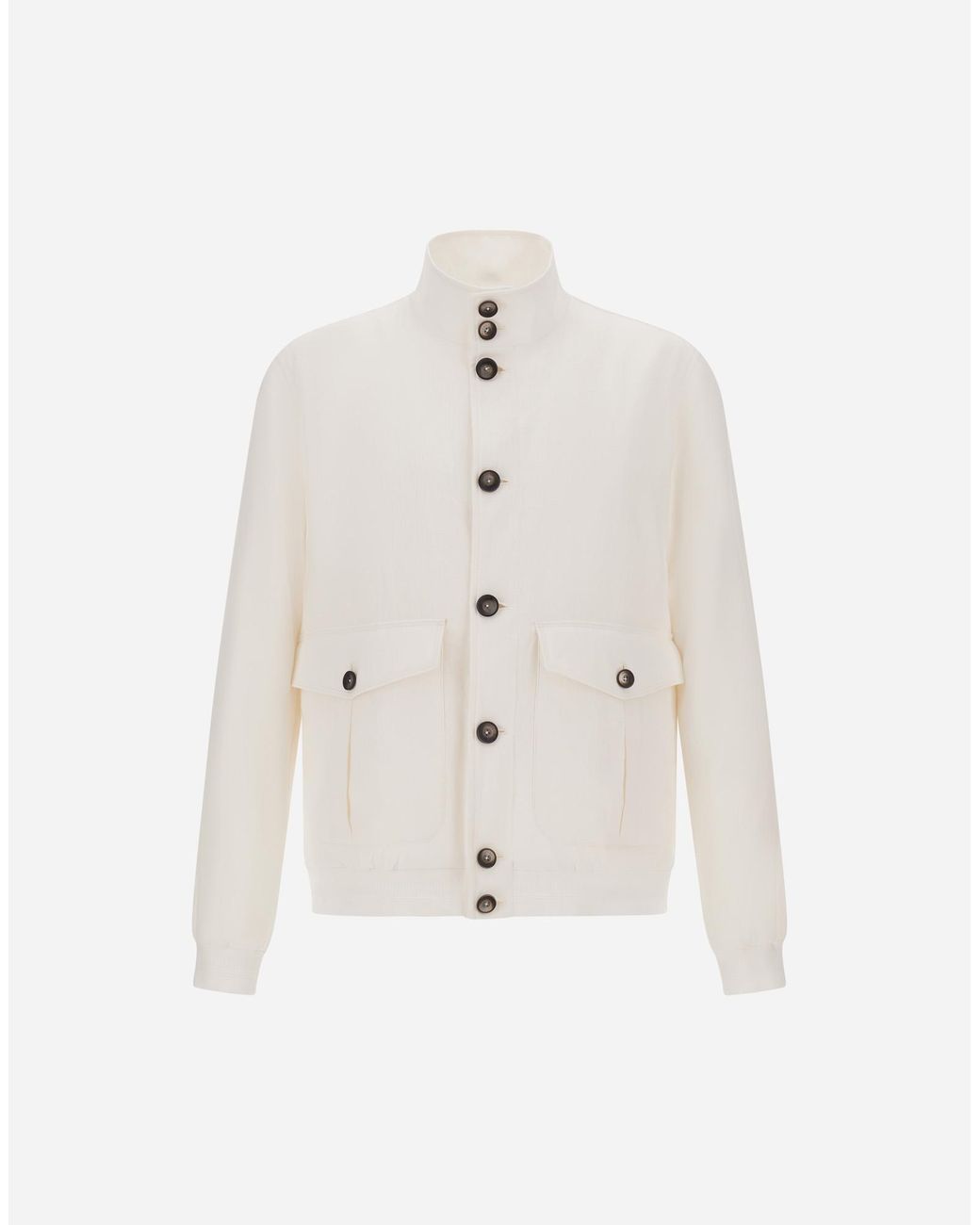 Herno White Bomber Jacket for men