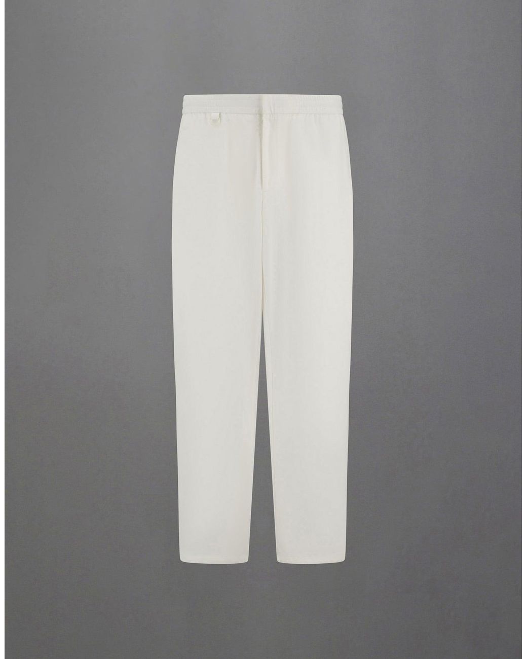 Herno Gray Laminar Straight-Leg Trousers