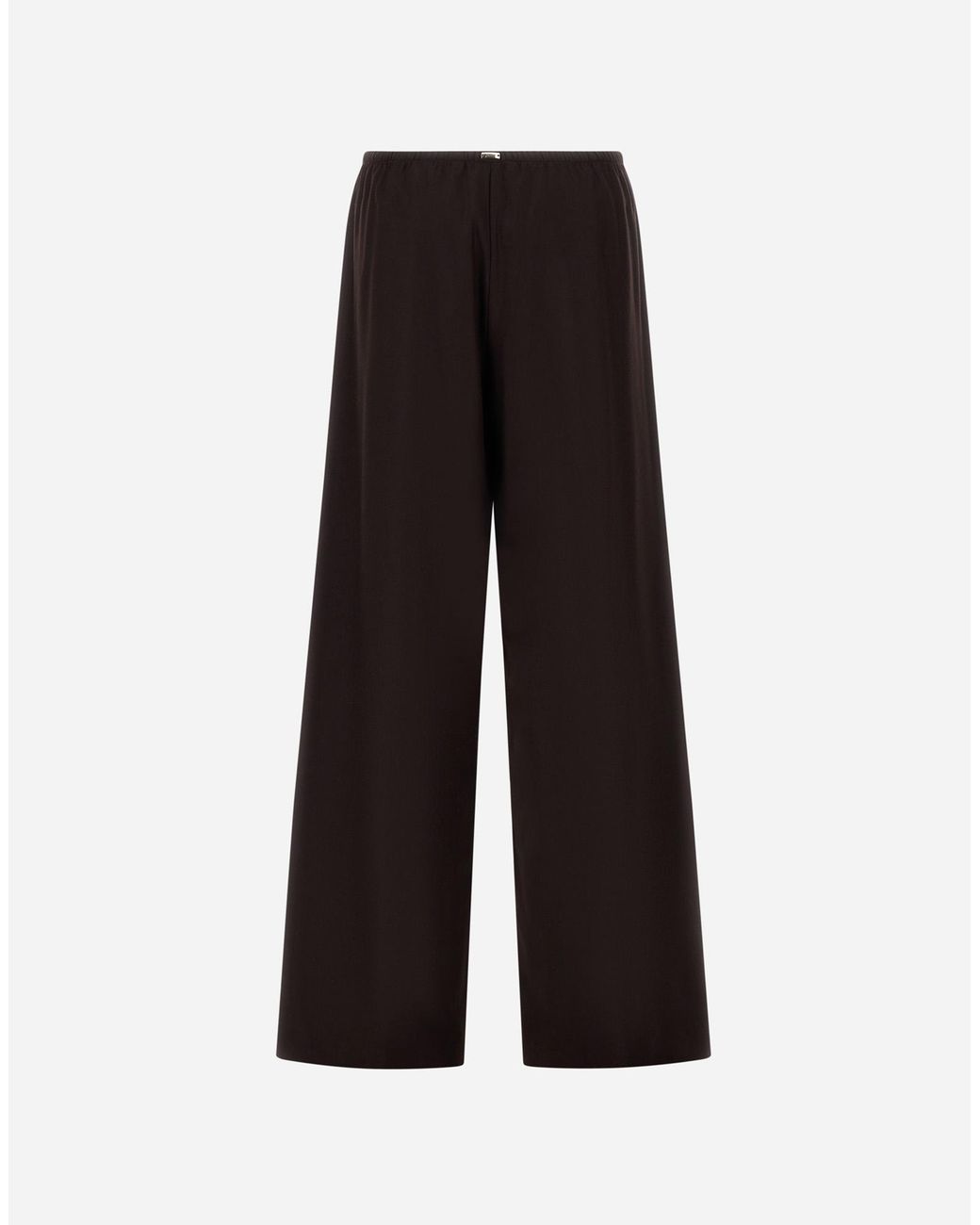 Herno Black Wool And Silk Trousers
