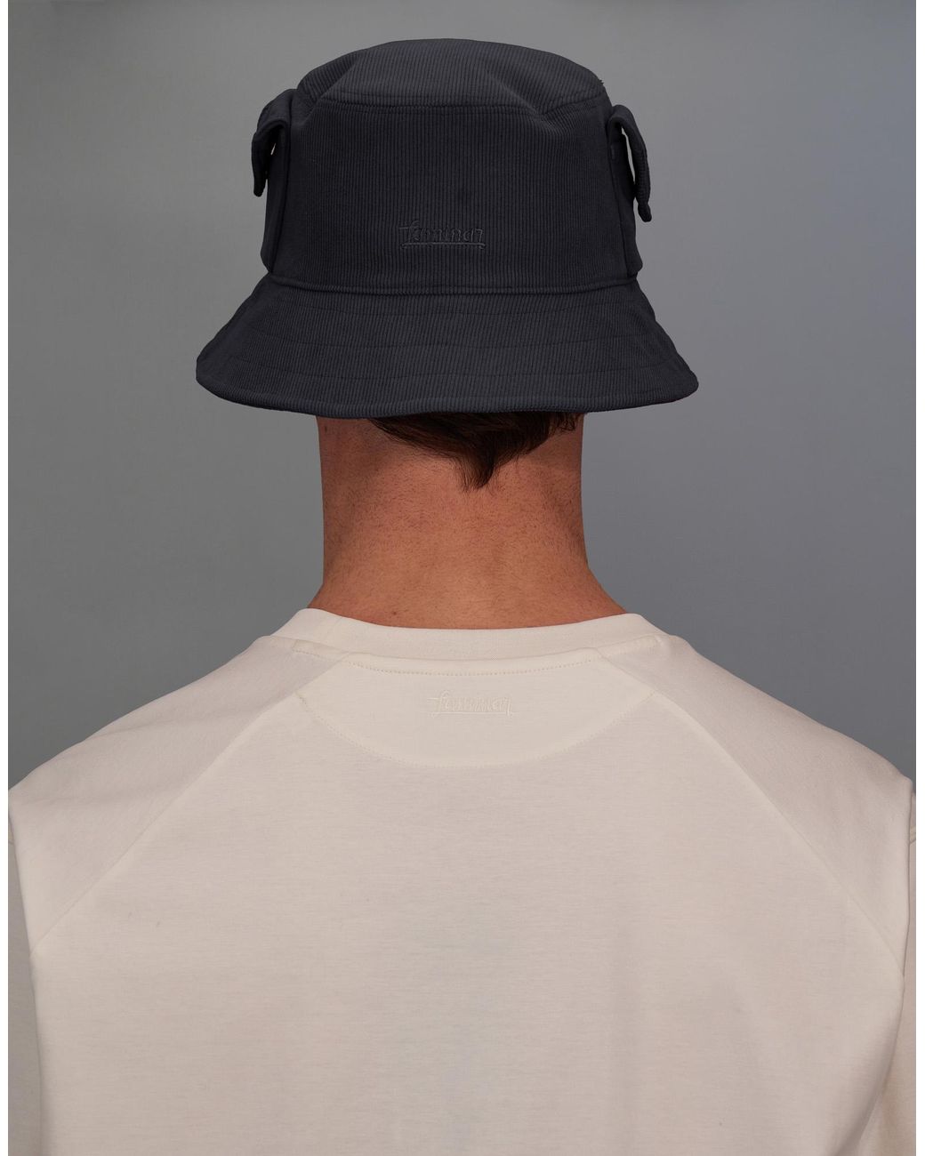 Herno Gray Laminar Bucket Hat