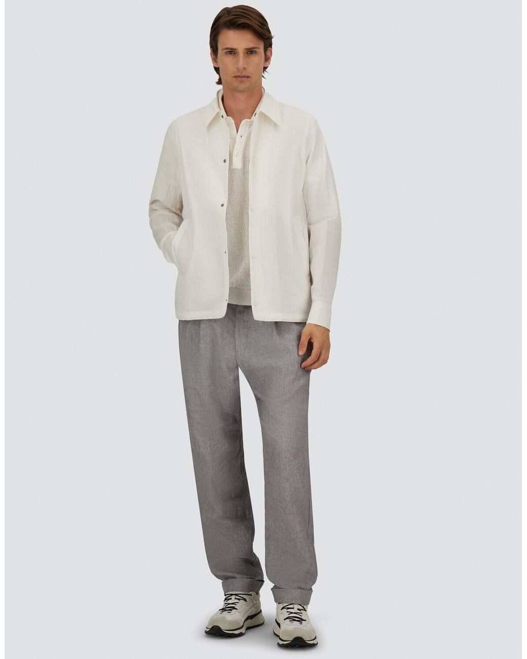 Herno White Shacket for men