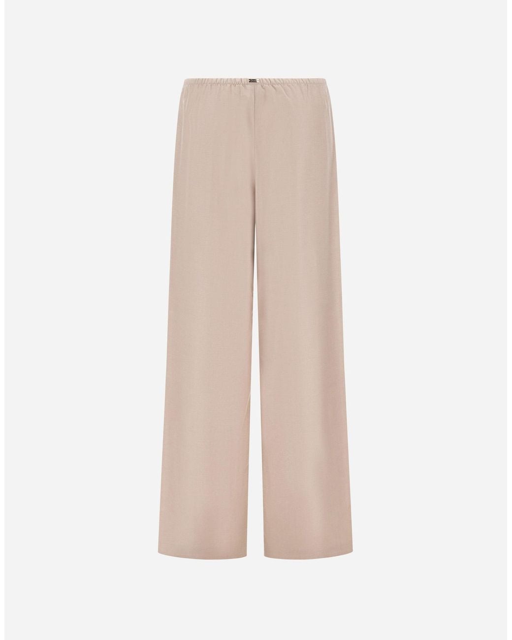 Herno Natural Wool And Silk Trousers