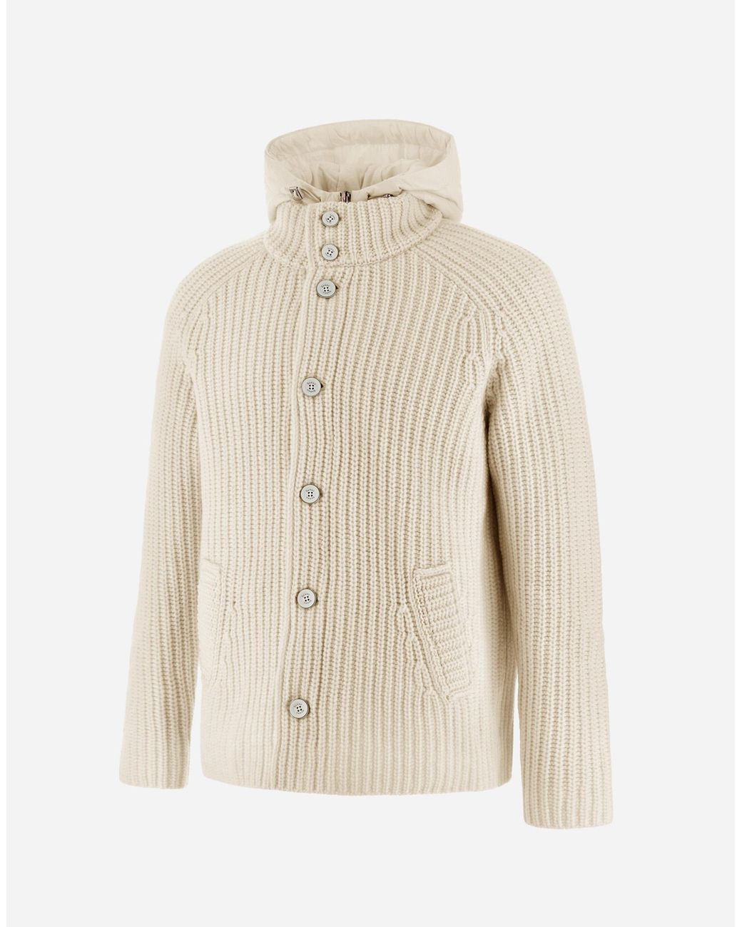 Herno White Cardigan for men