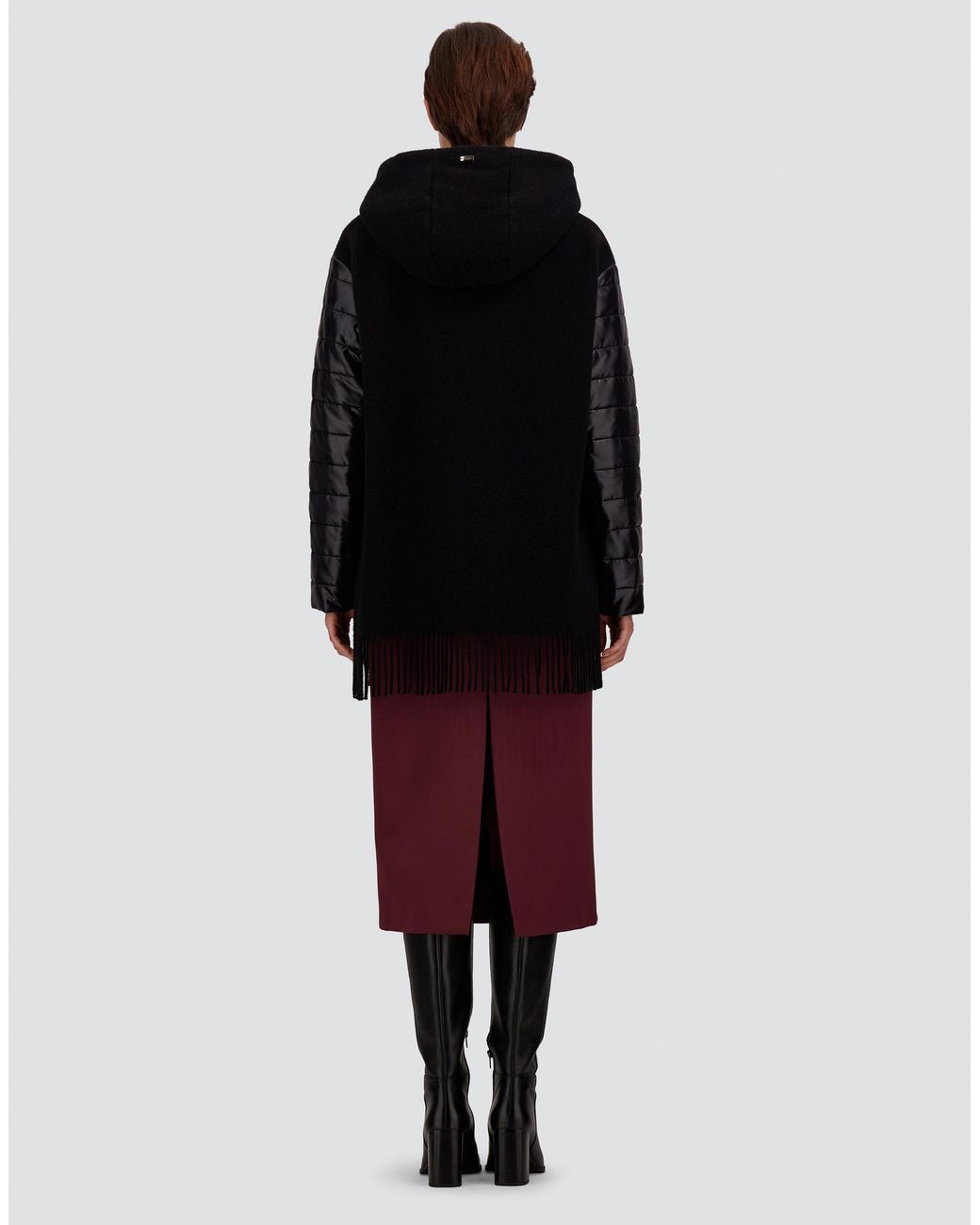 Herno Black Poncho