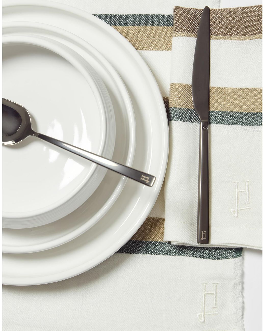 Herno Natural Striped Linen Placemats