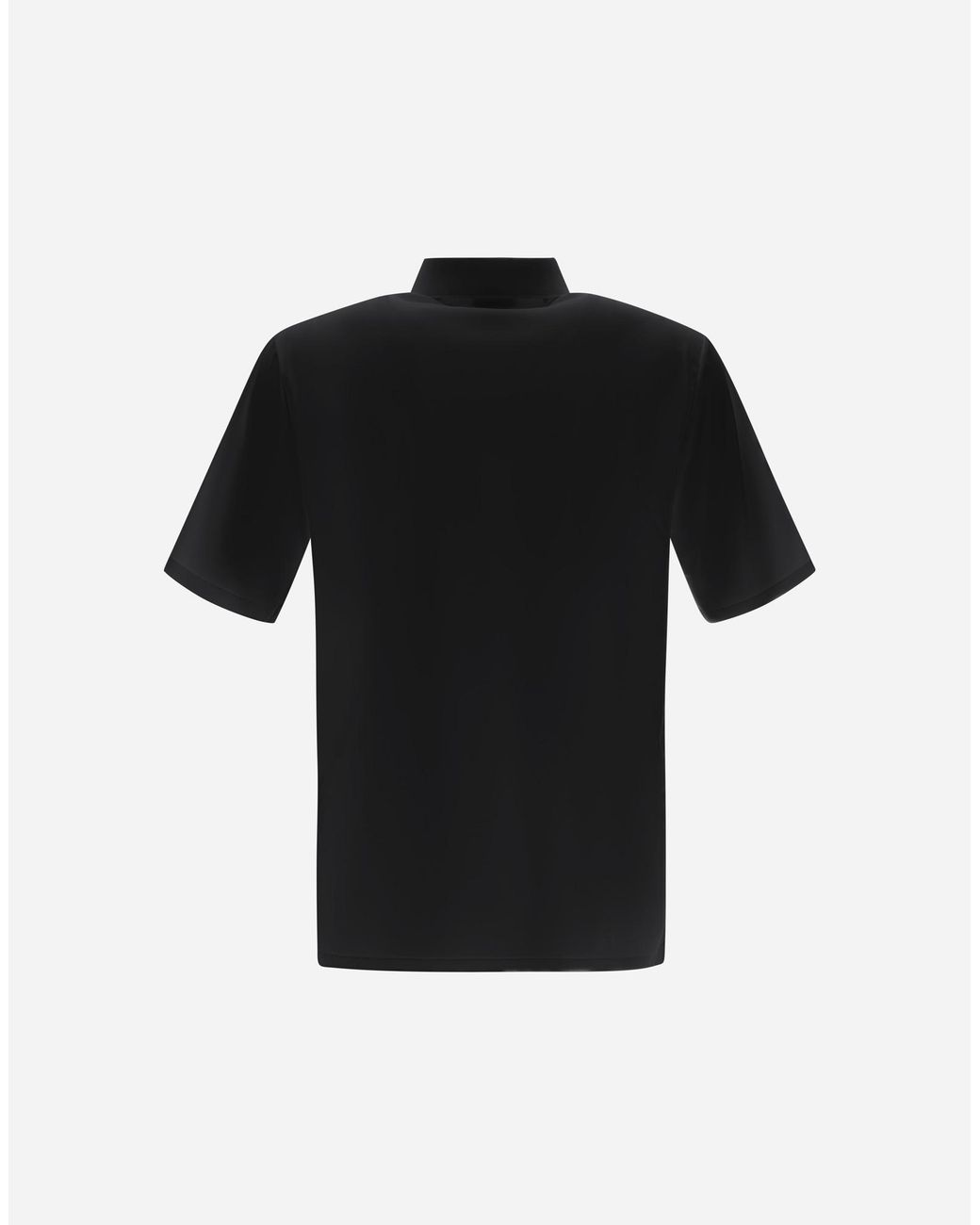 Herno Black Spring Ultralight Scuba Polo Shirt for men