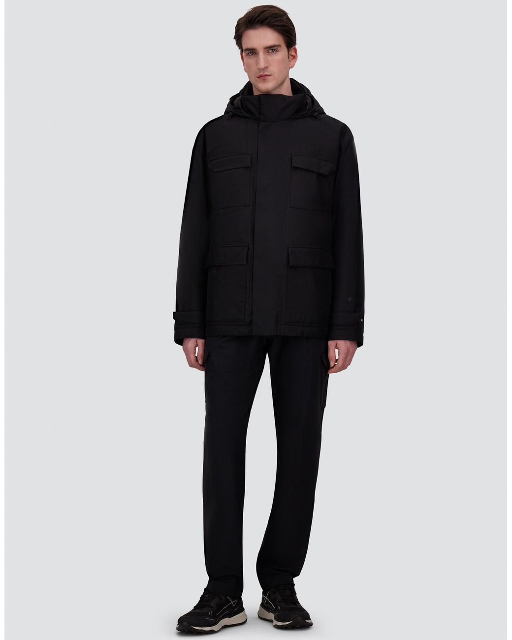 Herno Blue 2-Layer Gore-Tex Jacket for men