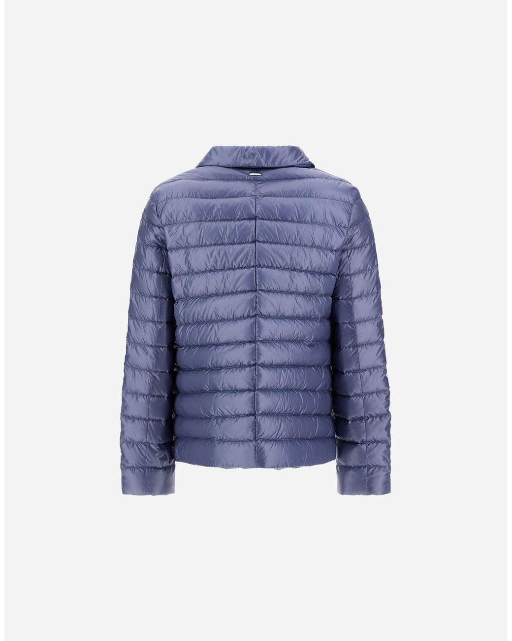 Herno Blue Nylon Ultralight Blazer