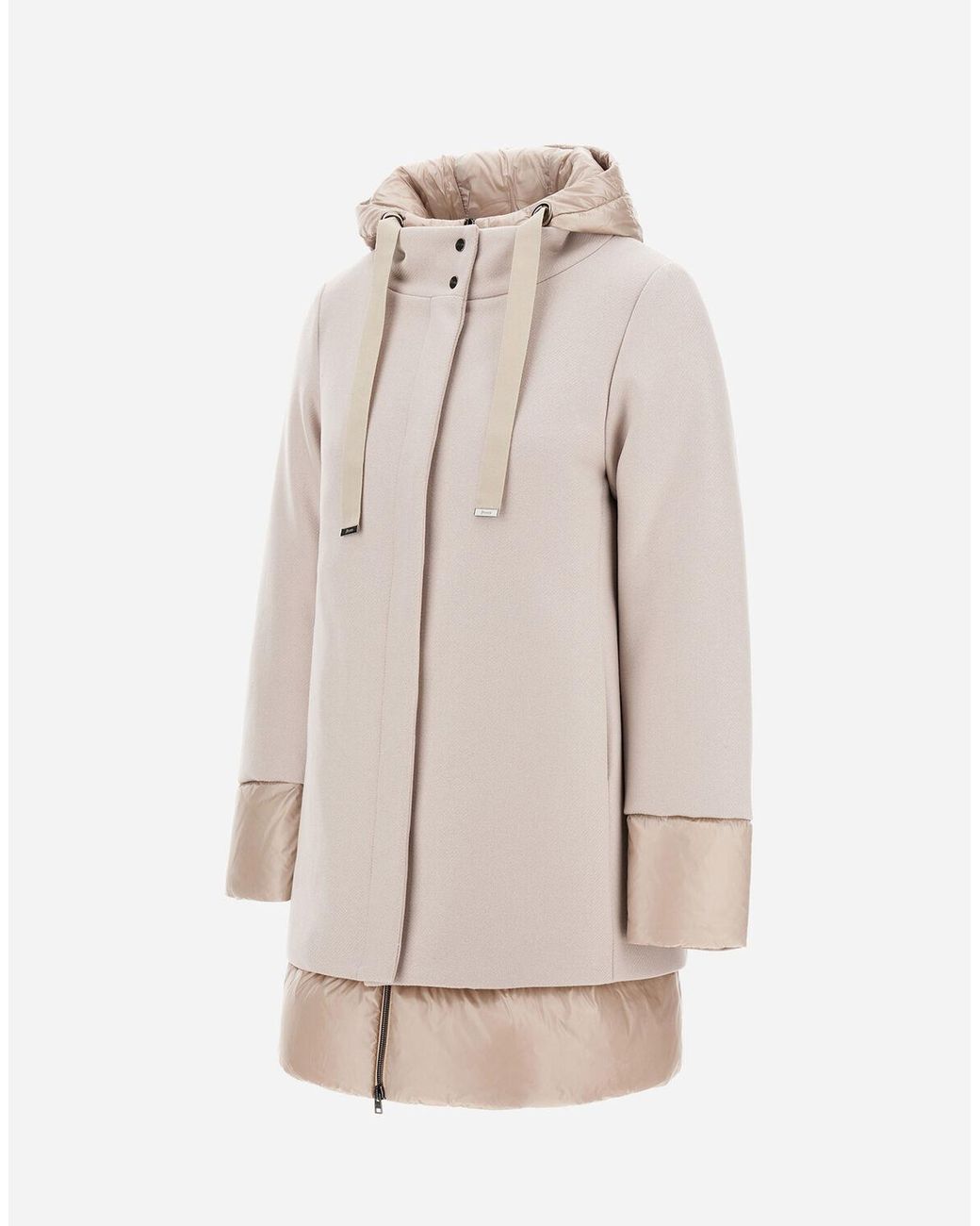 Herno White A-Shape Jacket