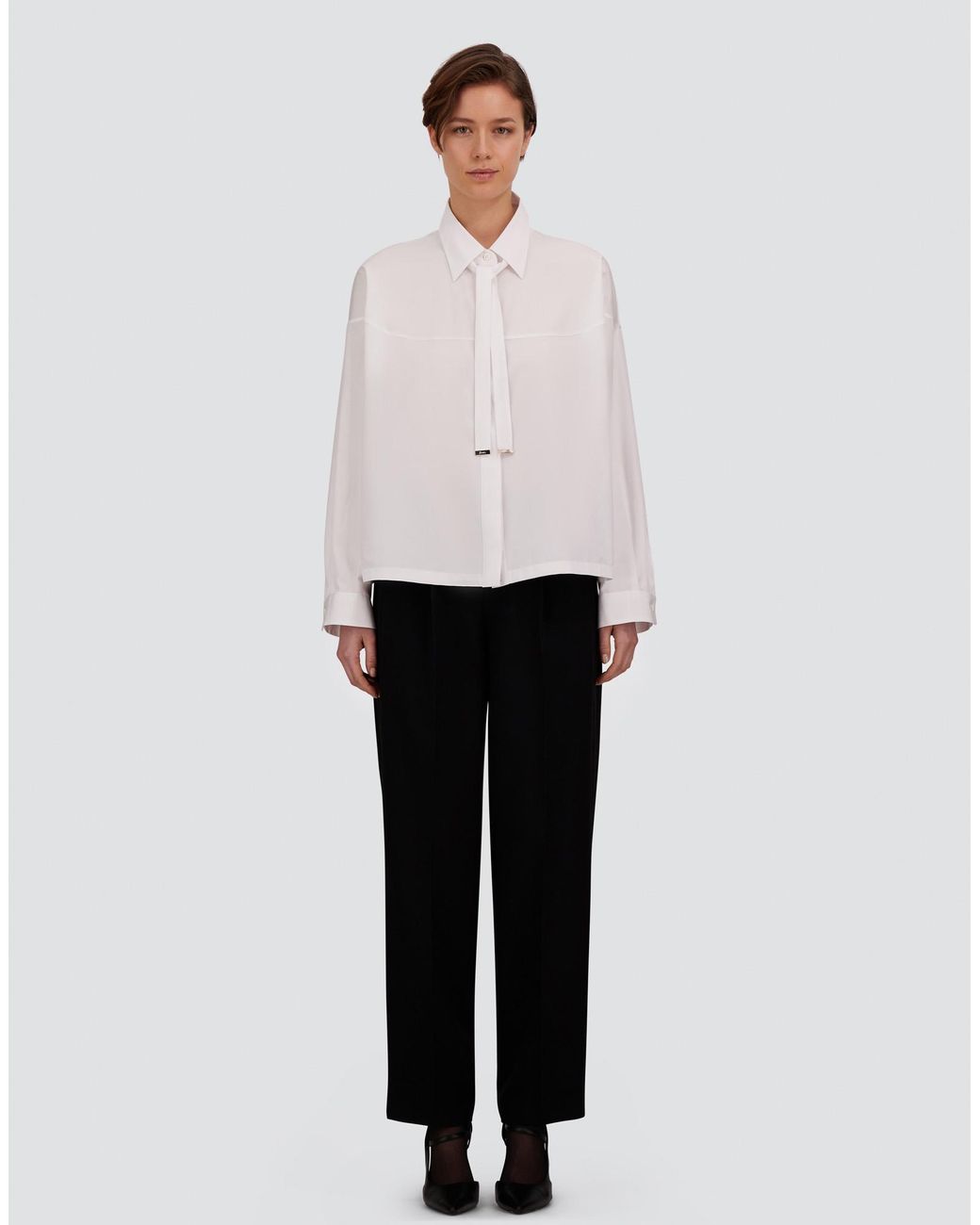 Herno White Cotton Poplin Shirt