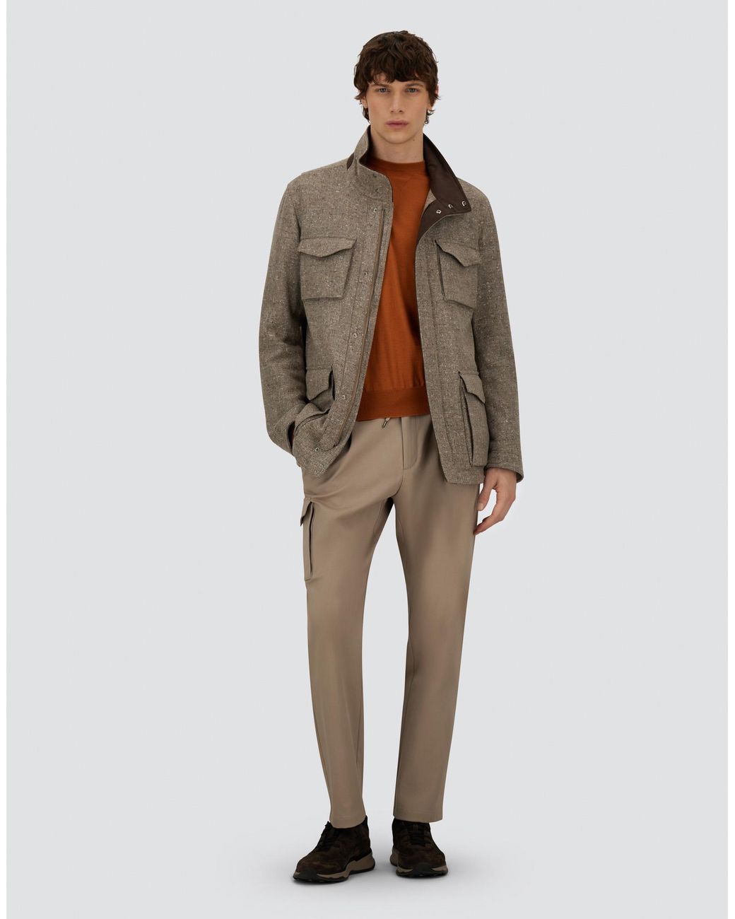 Herno Gray Resort Field Jacket for men