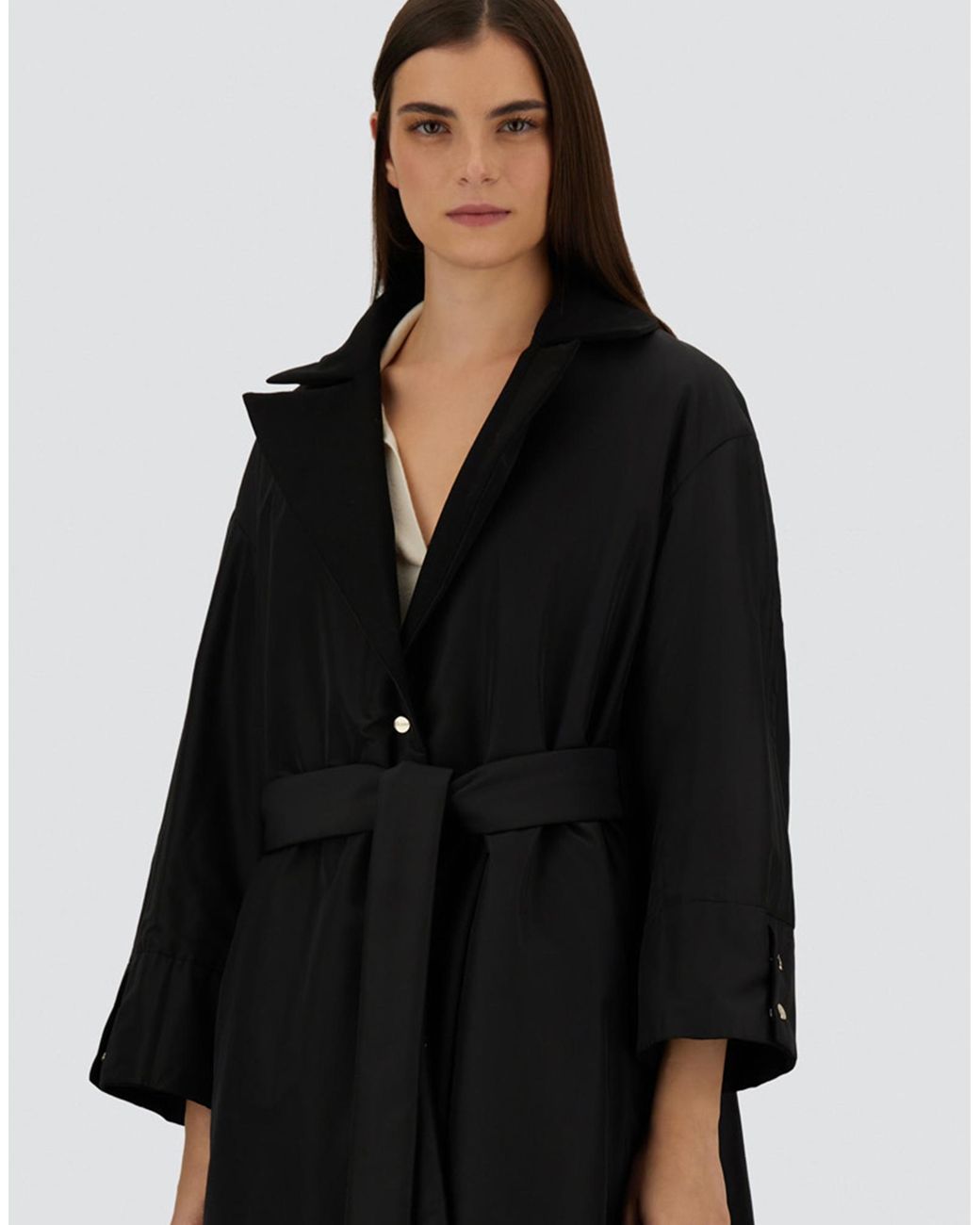 Herno Black Reversible Coat