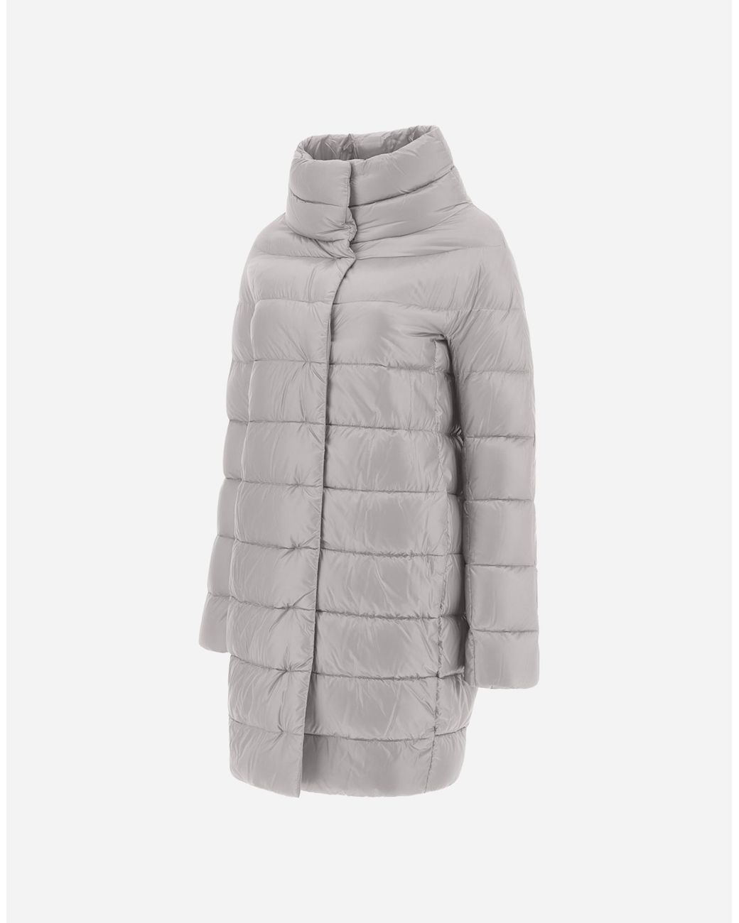 Herno Gray Piumino Lungo Iconico Dora Hdm