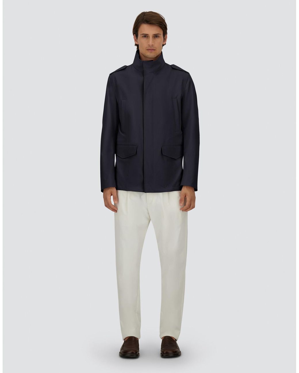 Herno Blue Field Jacket for men