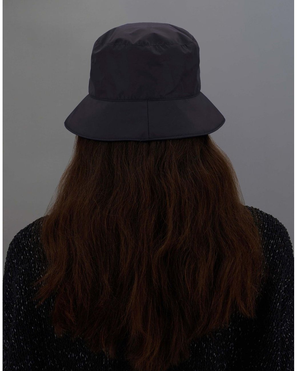 Herno Black Laminar Hat