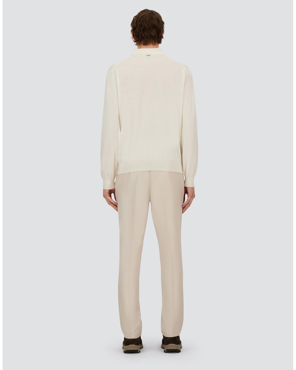 Herno White Resort Trousers for men