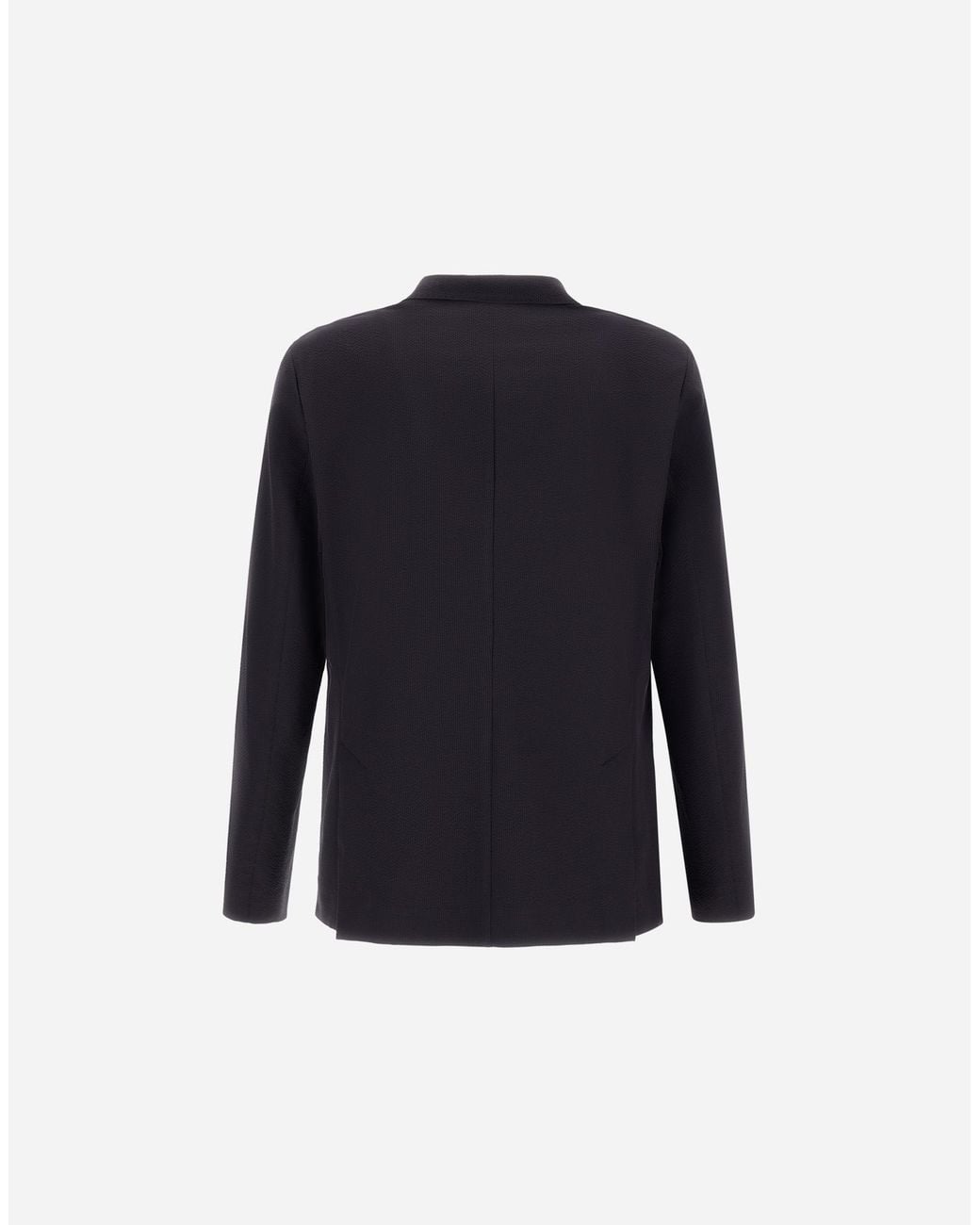 Herno Blue Seer-Crease Blazer for men