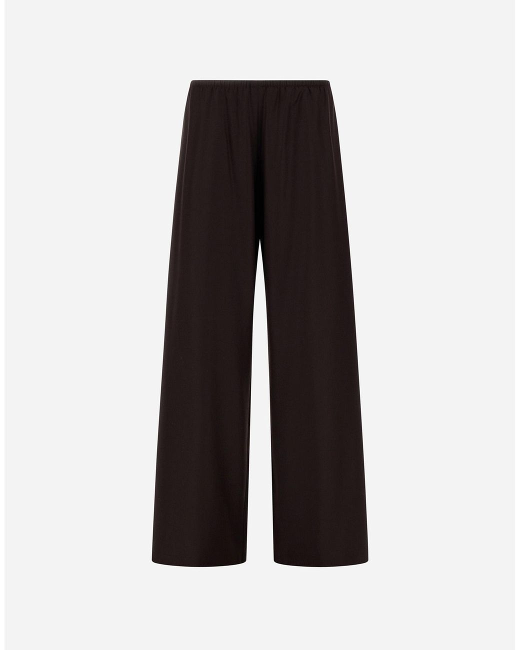 Herno Black Wool And Silk Trousers