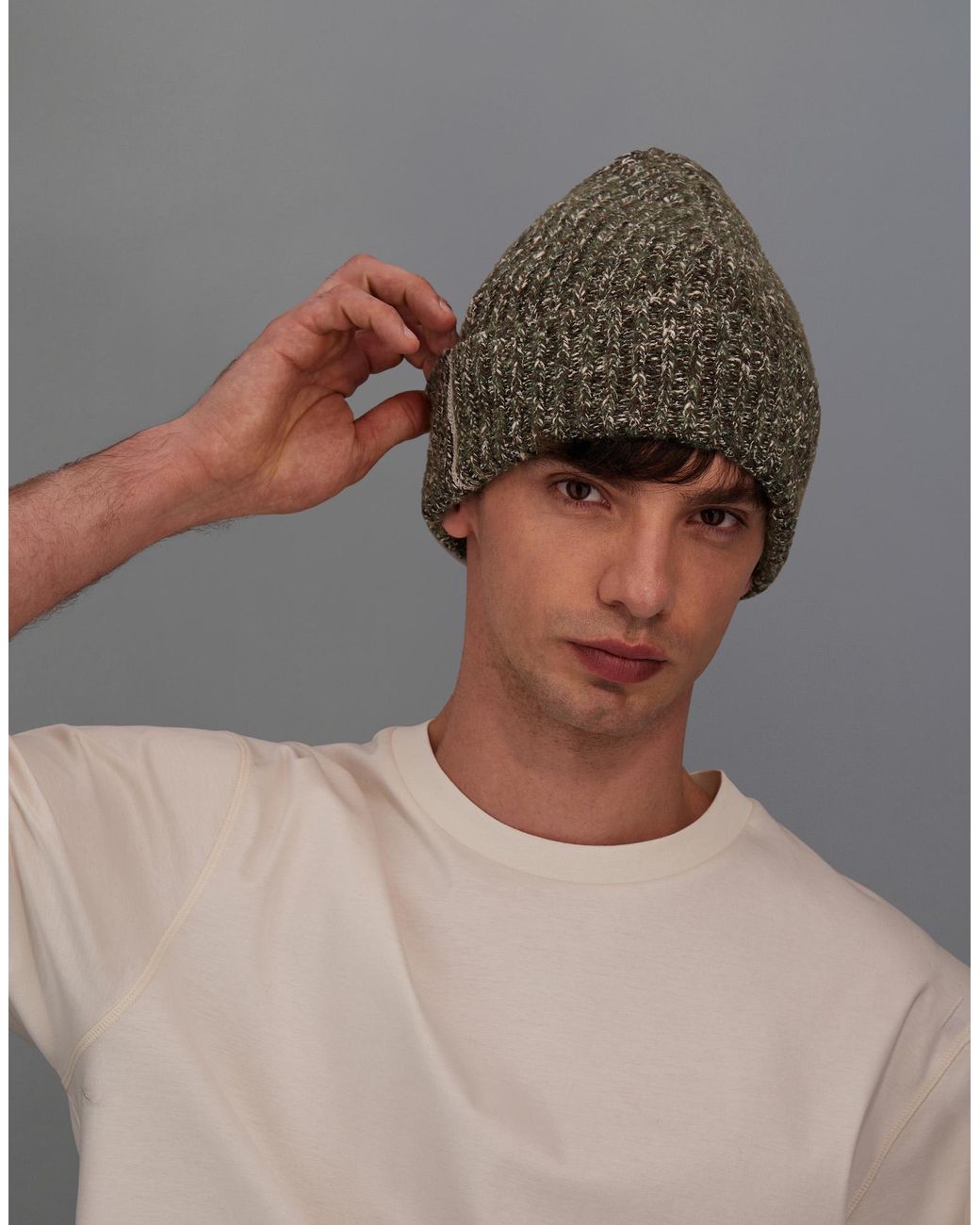 Herno Gray Laminar Beanie